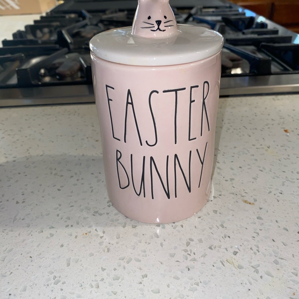 Rae Dunn Pink Easter Bunny Canister/Candle